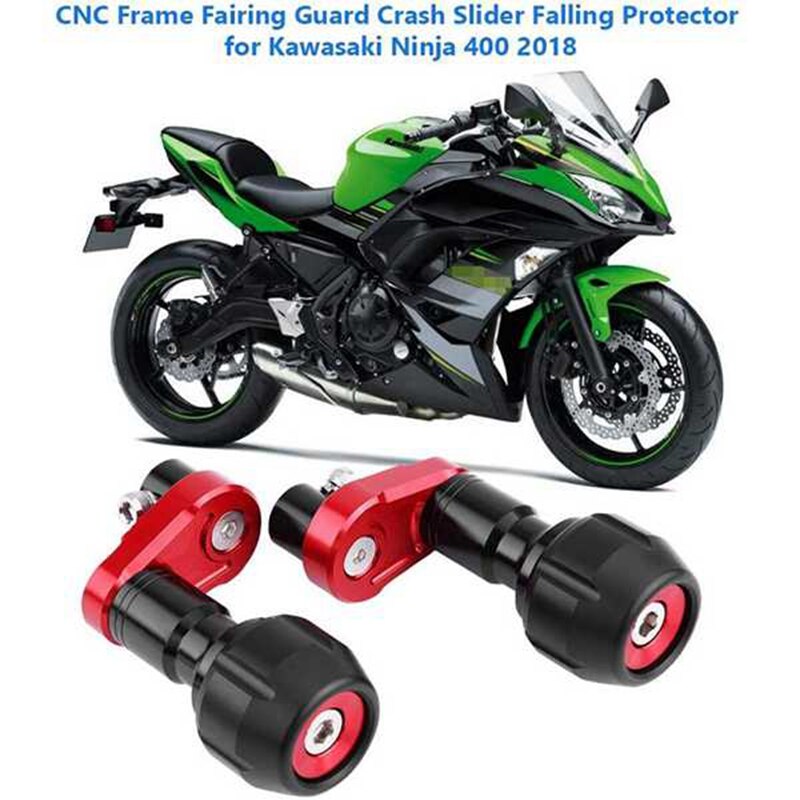 Motorcycle Falling Protection Frame Slider Fairing Guard Crash Pad Protector for Kawasaki Ninja 400 Z400: Default Title