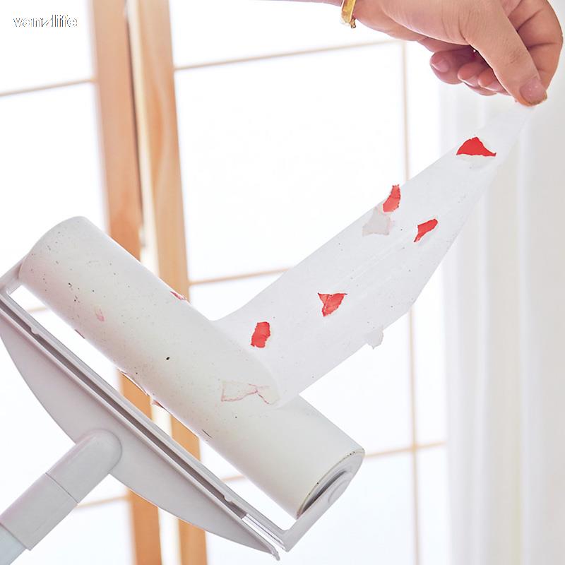 Vanzlife tålig rullgolv klibbigt rullpapper huvudbyte papper kärna sned rivande dammuppsamlare klibbigt papper