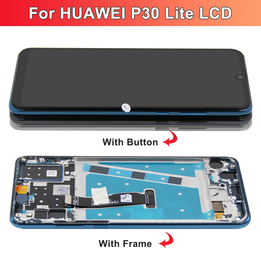 Nowy ekran dla HUAWEI P30 Lite wymiana wyświetlacza, dla ORIG LCD ekran dotykowy zestaw dla HUAWEI P30 Lite Nova 4e zniszczyć-LX1A LX2