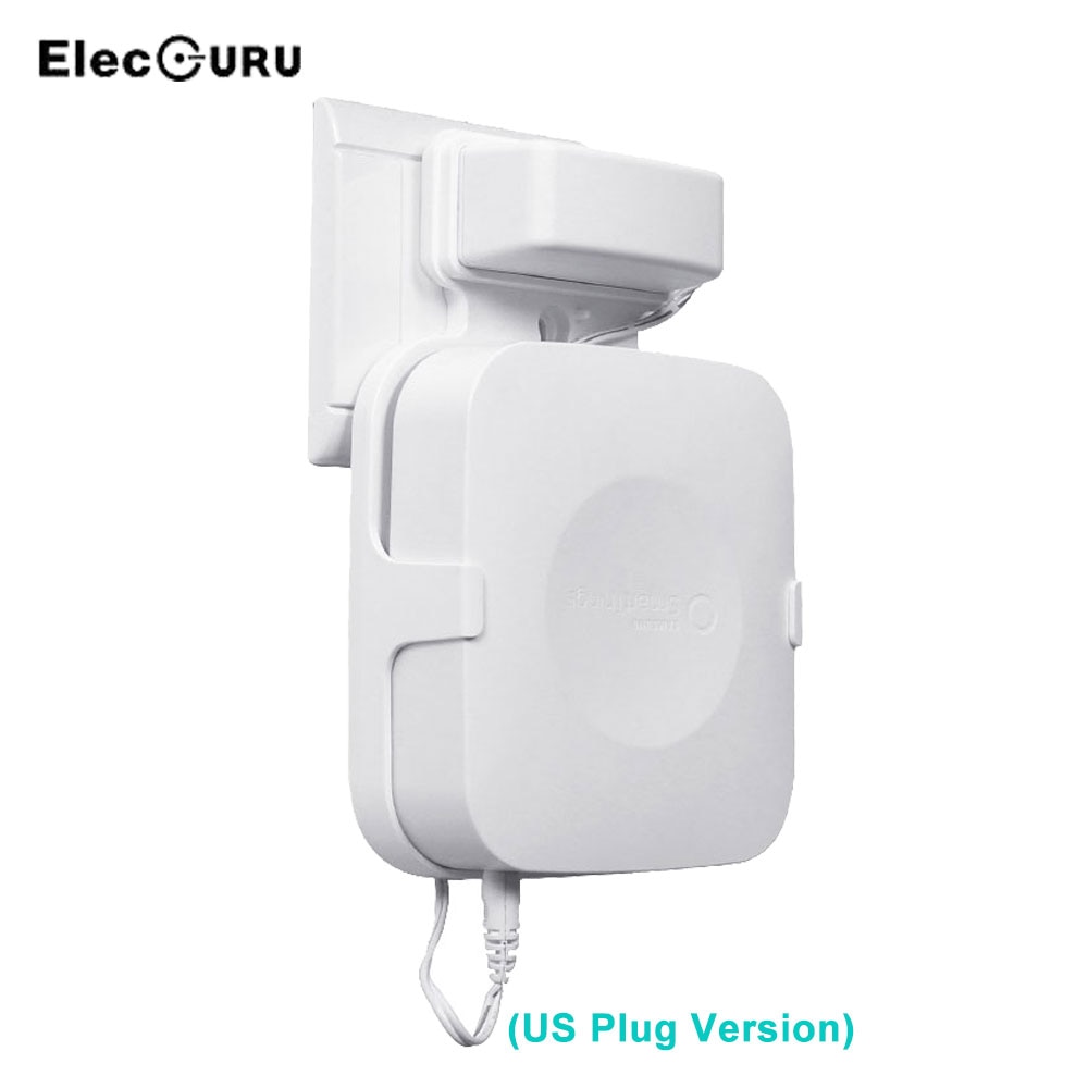 Vægmonteringsholder til samsung smartthings hub(us-stikversion) robust stilfuldt vægbeslag smart kabelarrangement hvid