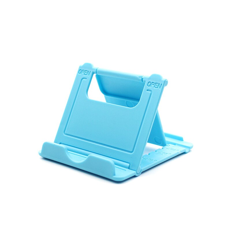 Stojak na telefon stojak na telefon komórkowy statyw na iPhone Xsmax Huawei P30 Xiaomi Mi 9 plastikowy składany stojak na biurko: C24-Blue