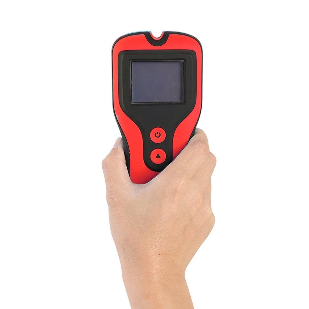 Metal Detector Backlit Black AC Wood Finder Cable Wires Depth TrackerUndeground Sturs Wall Scanner LCD HD Display Beep