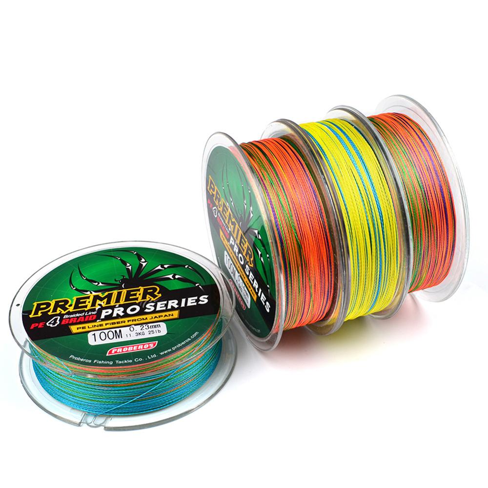 6LB to 100LB Braid Fishing line 4 Strands Multifilament Fishing Wire Carp Fishing
