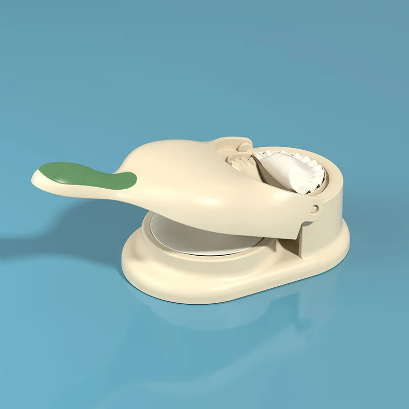2 In1 Dumpling Maker Mold Machine Kitchen Dumpling Making Tool Dough Skin Artifact Pressing Molder Wrapper Presser Gadgets Bake: SKY BLUE