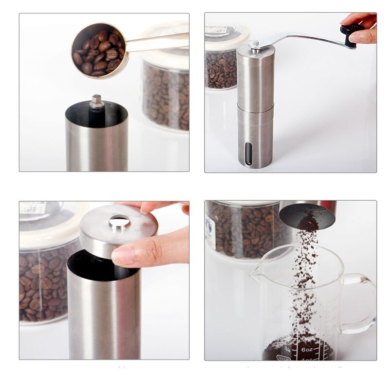 1pcs Stainless steel coffee bean grinder kitchen Abrasives / manual grinding and milling machine Cooking Tools