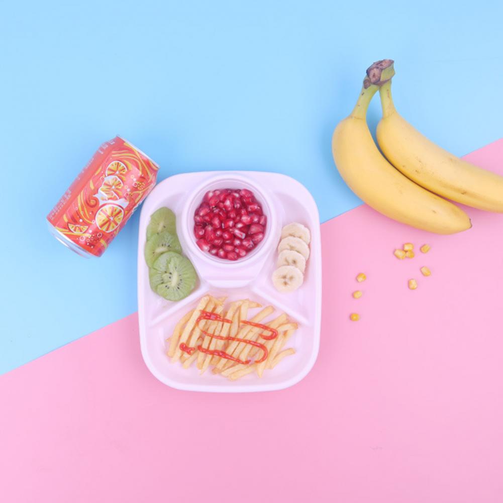 Praktisch Opbergvak Meerdere Grid Gerechten Plaat Servies Plastic Salade Rijst Groente Gerechten Plaat Voor Thuis
