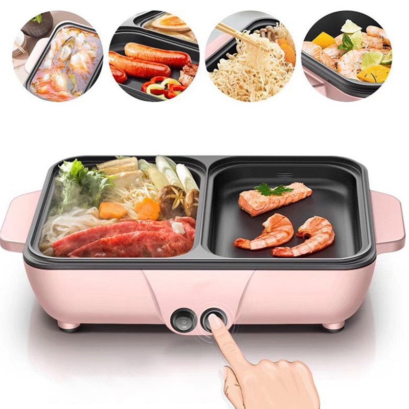 Elektroherd Haushalt Multi-funktion Grill Braten Und Rösten Integrierte Topf Multifunktionale Küche Kochen Geräte
