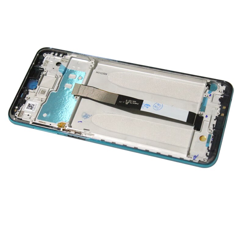 Pantalla de repuesto de 100% pulgadas para Xiaomi Redmi Note 9 Pro, montaje de digitalizador con pantalla táctil LCD, 6,67 probado: Aurora Blue Frame