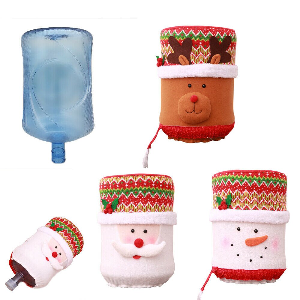 Fuentes de agua de Navidad barril dispensador de agua cubierta de polvo Protector de mercancías domésticas