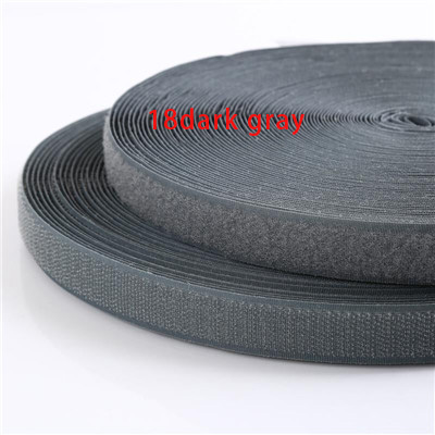 2cm * 1M Magic Tape Adhesive Verschluss DIY Polyester Nylon Haken Schleife Band Verschluss Nähen Zubehör Klittenband Keine kleber: 18 DK Gray