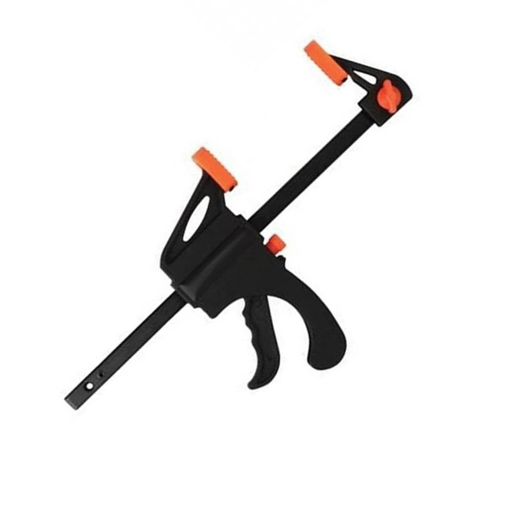 Woodworking F Clamps, Set of 4Pcs 100mm 4'' F-Bar Carpenter Clip Clamps Made of Aluminum Alloy and Plastic Fast Grip