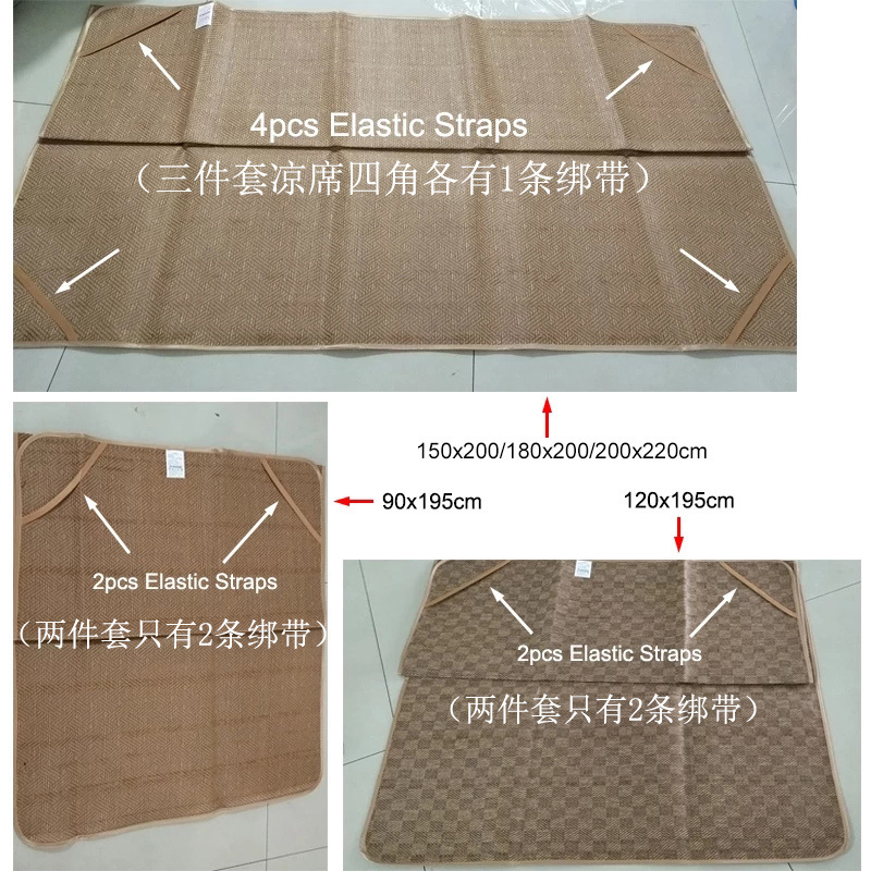 Glad Rotan Bed Mat Volwassen Kinderen Zomer Koele Gezellige King Size Slapen Mat Ademend Opvouwbare Draagbare Bescherming Bed Pad