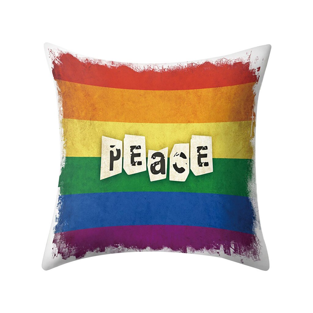 Pasen Pride Regenboog Kamer Kussensloop En Een Sterke Worp Kussensloop Sofa Decoratie Подушка Kussensloop Carhome Decoratie