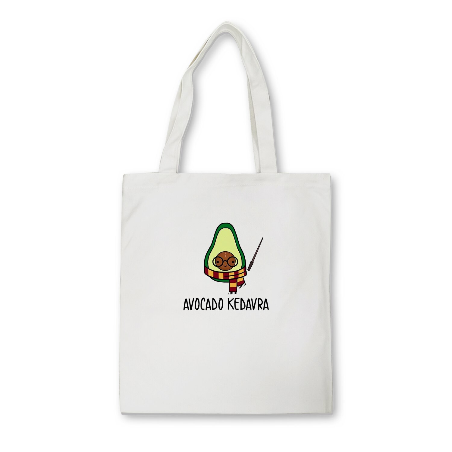 Nette Avocado Drucken Mehrweg Einkaufstasche Frauen Leinwand Tote Taschen Druck Eco Tasche Cartoon Bolsa De Compras Shopper Schulter Taschen: E75WHITE