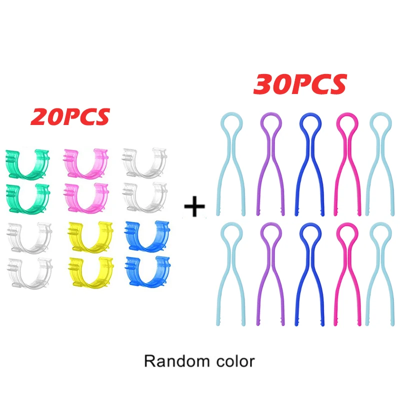 Clips pour outils de couture, 50 pièces, pour 30 pièces, Clips de support de bobine et 20 pièces, support de bobine de fil, organisateur, accessoires de broderie à faire soi-même: Default Title