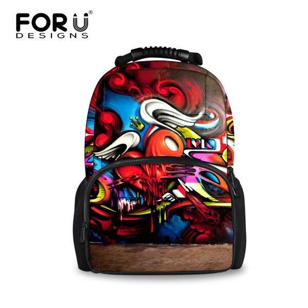 FORUDESIGNS 3D Graffiti del Modello delle Donne di Zaino Casual Spalla Zaini Per Le Ragazze Adolescenti Sacchetti del Computer Portatile di Viaggi Zaino Mochilas: W1303A