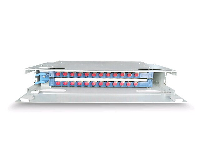 19 inch 24 core 2U ODF optical fiber distribution frame SC/FC/LC Fiber adapter 24 port core fiber patch panel ODF By DHL