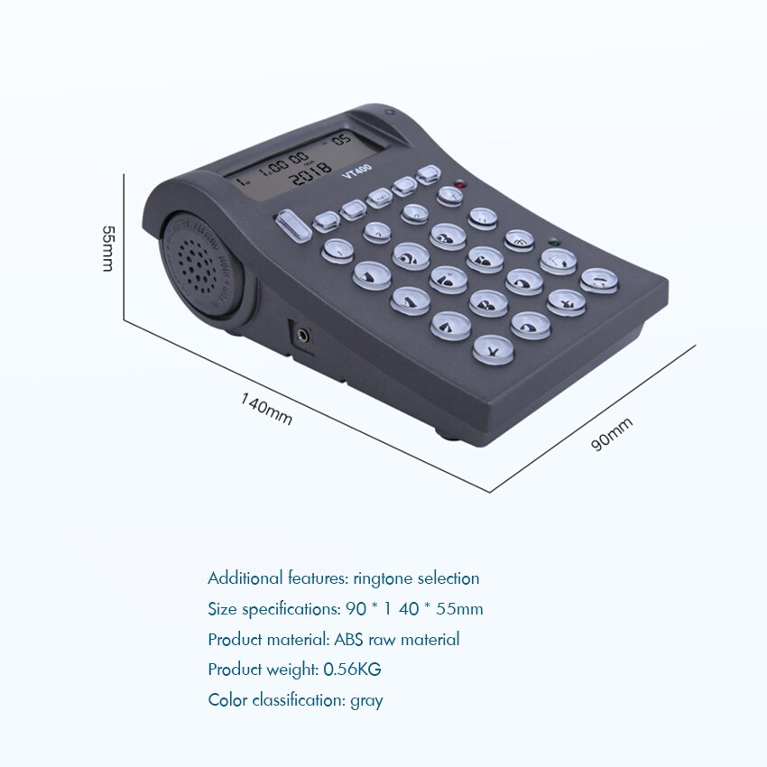 VT400 Draadgebonden Telefoon Met Mono/Binaural Headset &amp; Toetsenblok Voor Huis Call Center Office-Noise Cancellation Microfoon