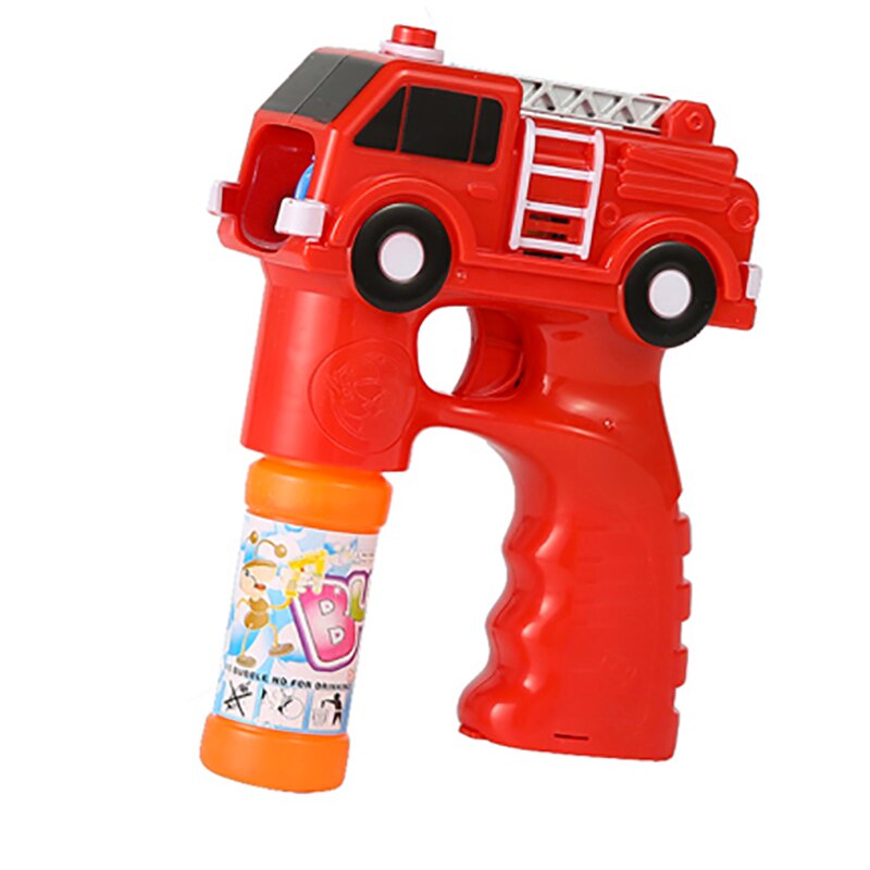 Elektrische Bellen Speelgoed Voor Kinderen Brandweerauto Auto Zeep Bellen Blazen Machine Muziek Licht Water Bubble Maker Speelgoed