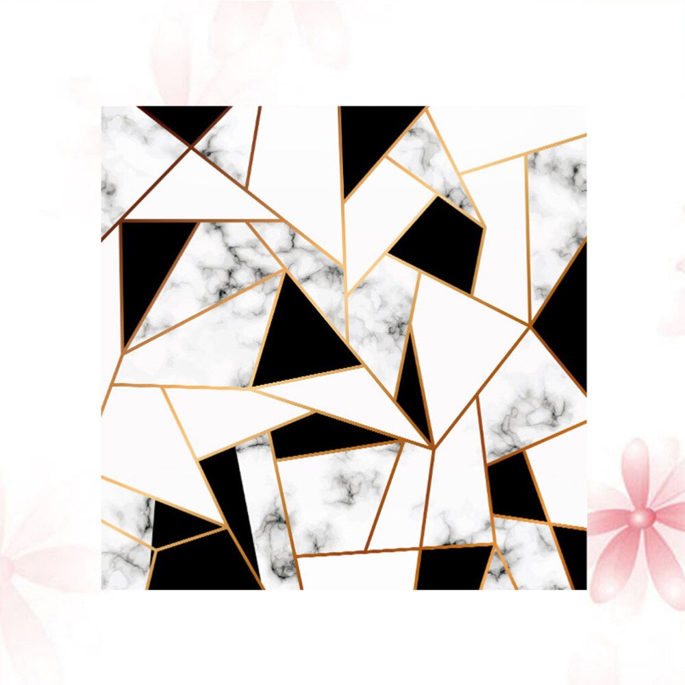 Abstract Crystal Block Tile Sticker PVC Waterproof Square Table Sticker Table Cloth Desktop Protective Film Desk Decals Covering
