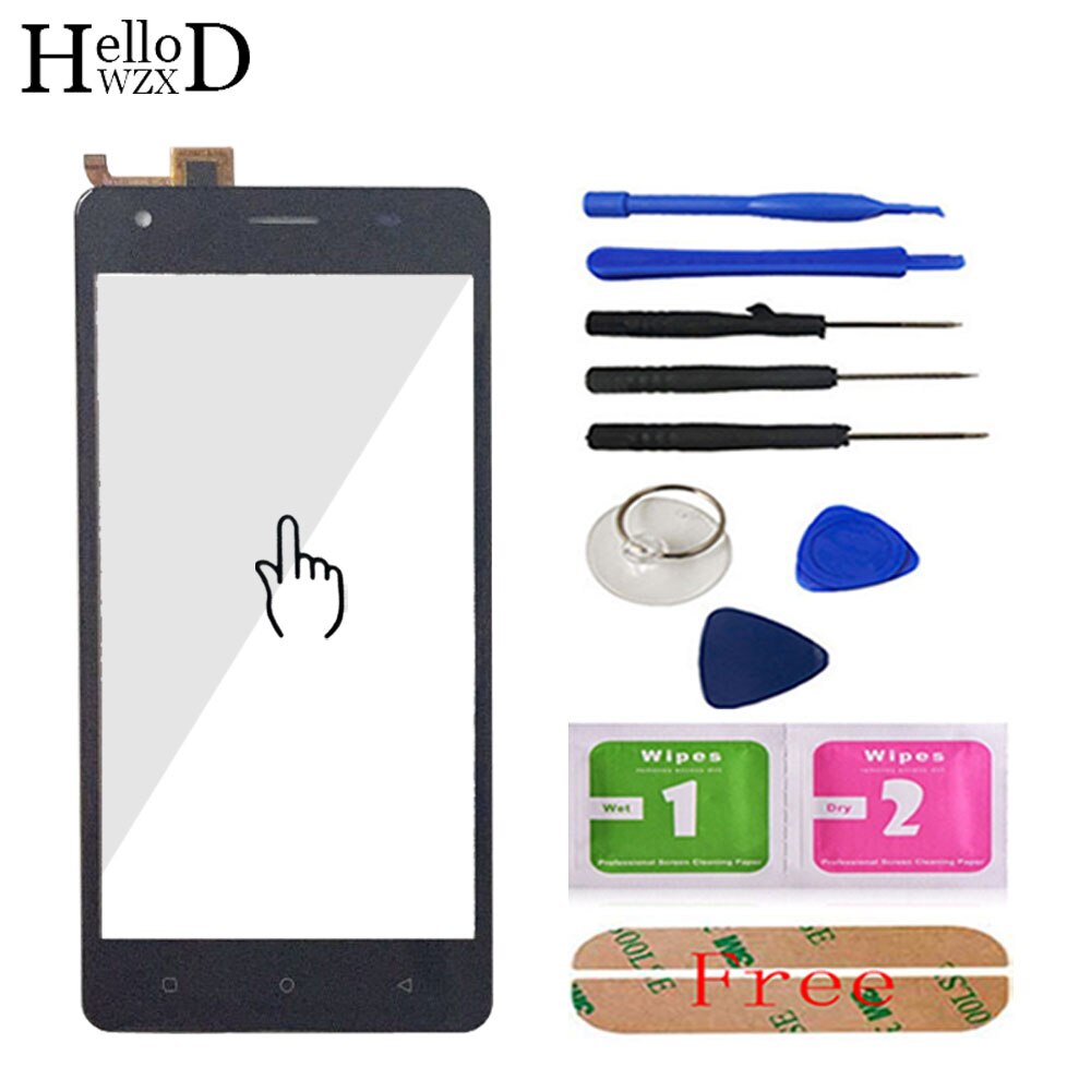 HelloWZXD 5.0'' Touch Glass For Oukitel C5 Pro Touch Screen Glass Digitizer Panel Touchscreen Front Glass Lens Sensor + Adhesive