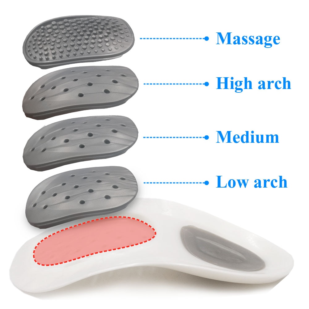 Flatfoot Orthesen Cubitus Varus Orthopedische Inlegzolen Voeten Pads Care Correctie Arch Ondersteuning Orthopedische Kussen Massage Insert