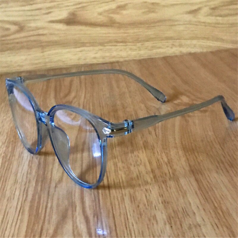 1 pc blåt lys blokerende briller anti øjne dekorative briller lys computer strålingsbeskyttelse briller: Blå