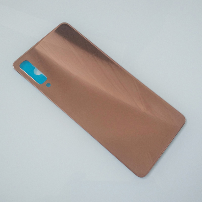 Dla Samsung Galaxy A7 2018 Tylna pokrywa baterii Szklane tylne drzwiczki Obudowa Obudowa Zamiennik dla Galaxy A7 2018 A750 A750F Etui na telefon: Złote