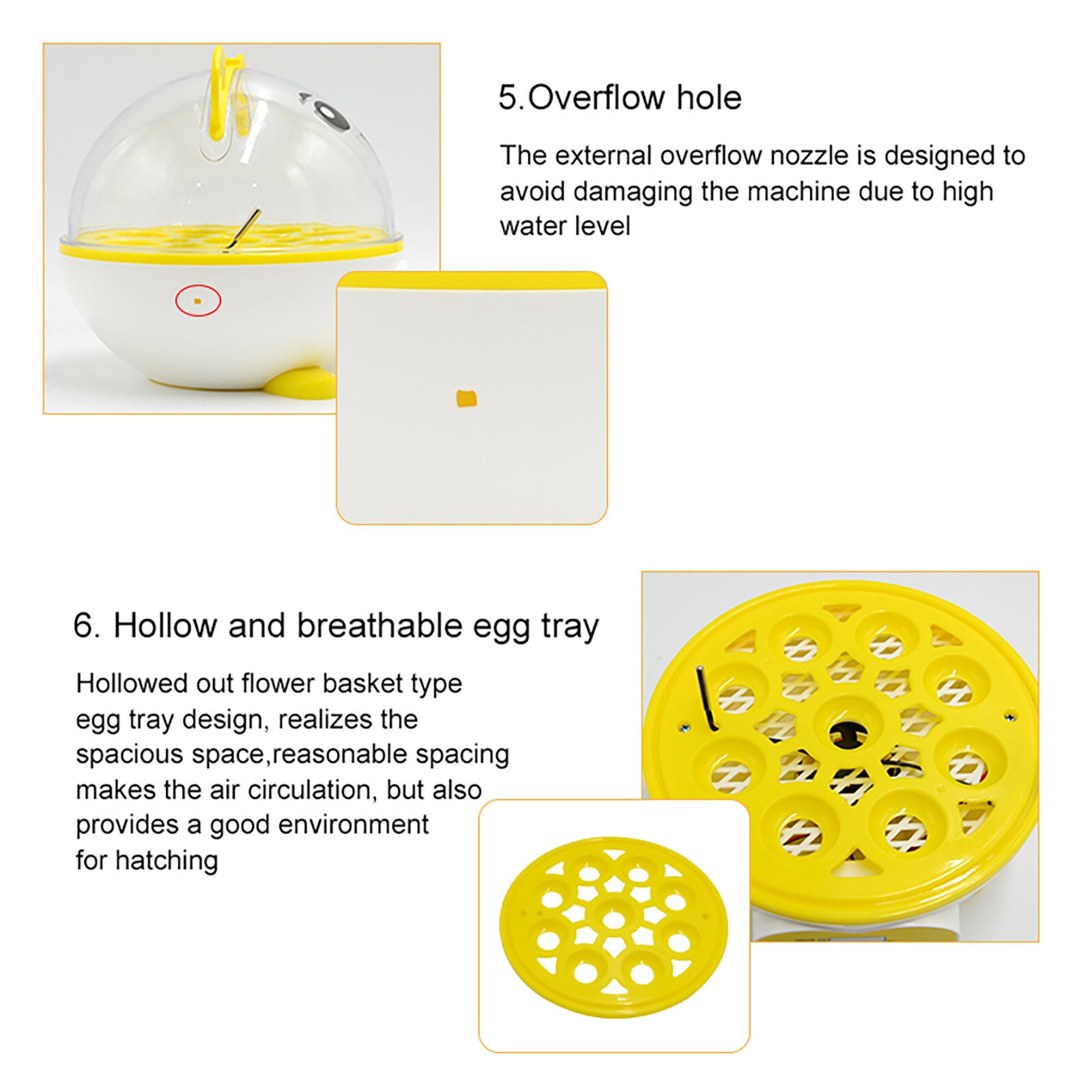 9 Eggs Incubator Intelligent Breeding Brooder Birds Automatic Thermostat Breeding Digital Display Hatching Tool#db4