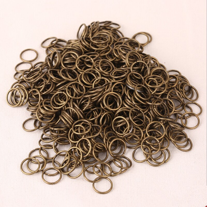 200 Uds anillos trenzados para el cabello accesorios anillos trenzados Clips de lazo para cabello para mujeres y niñas rastas Hip-Hop DIY trenza anillos: Antique Bronze 