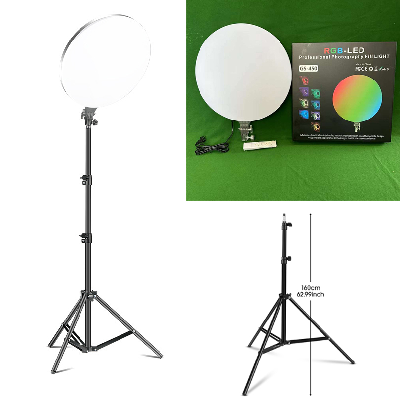Photo Studio Dimmable LED 2700k-5700k Video Fill Lamp Light Panel Photography Lighting With Tripod Stand 110V-220V For Live: Red