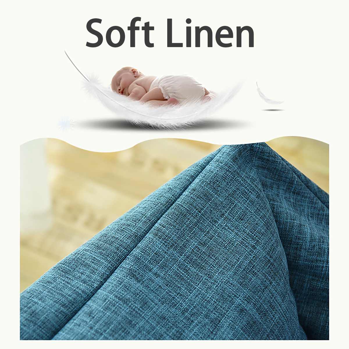 Lazy Sofa Cover Chairs No Padding Cotton Linen Waterproof Armrests Recliner Cover Bean Bag Poncho Sofa Tatami Living Room