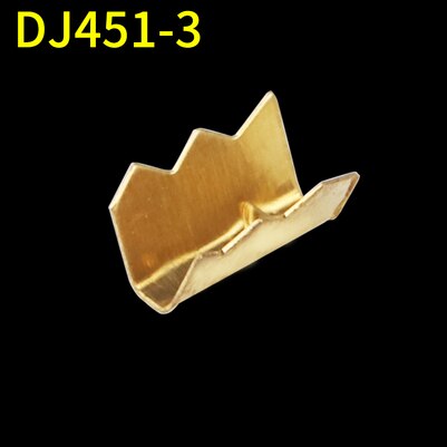 100 Stks/partij 451 U-Vormige Terminal Tab Koude Inserts Connectoren Koude Terminal Kleine Tanden Fascia Terminal, 0.2-4mm2: 451-3