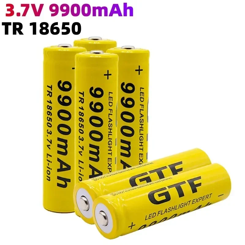 Original 18650 Battery 3.7V Rechargeable Lithium Ion for LED Flashlight Batteries