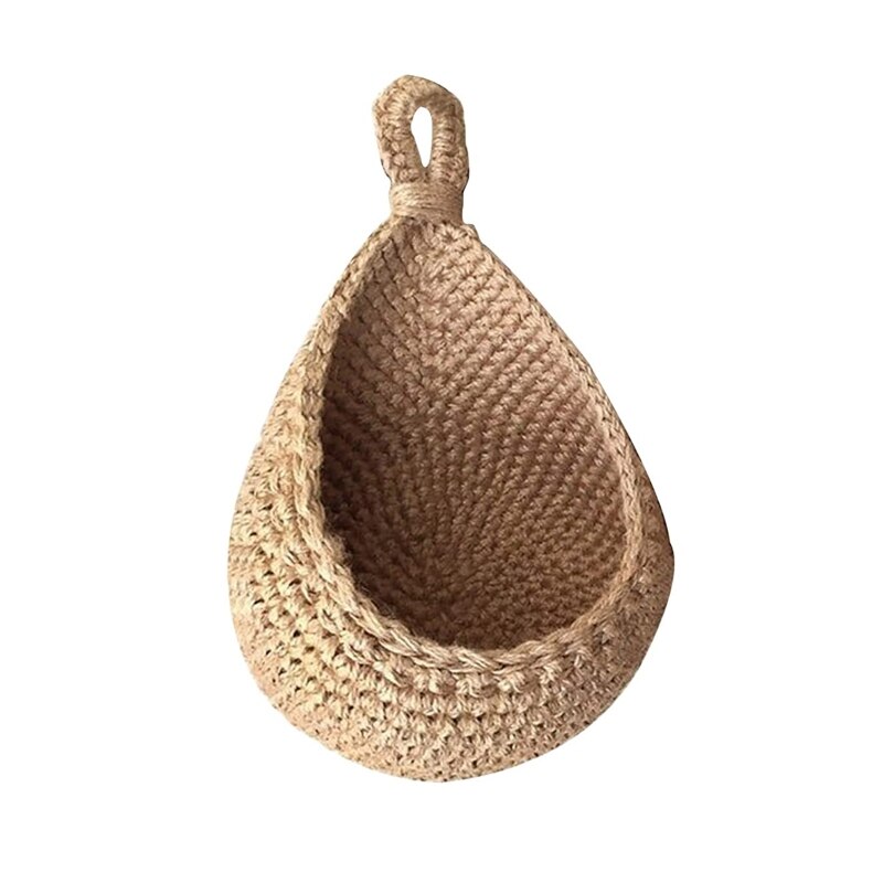 Woven Hanging Fruit Baskets Weave Storage Baskets Wall Decoration Hanging Baskets for Home Living Rooms Kitchen: E