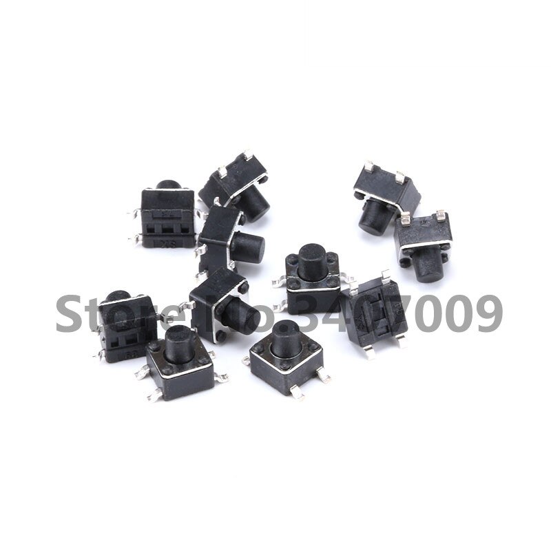50 sztuk 4.5*4.5*5/6/7/8/9 4P PCB klawiatura dotykowy przycisk mikro przełącznik kwadratowy SMD Mini chwilowy dla Arduino Maker Sound