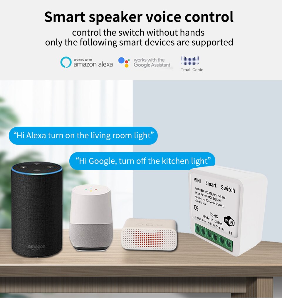 2 wege-app-steuerung, 16a tuya zigbee 3.0 wlan-smart-lichtschalter, diy-smart-home-automatisierungsmodul für alexa und google smart home