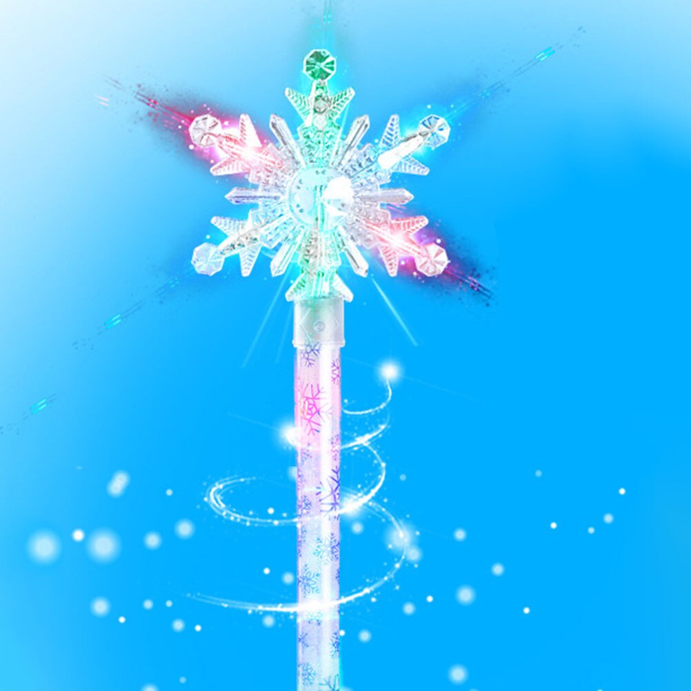 Snefnug lysende magisk tryllestav prinsesse cosplay fe stick glødende magisk tryllestav til fødselsdag prinsesse fest barn