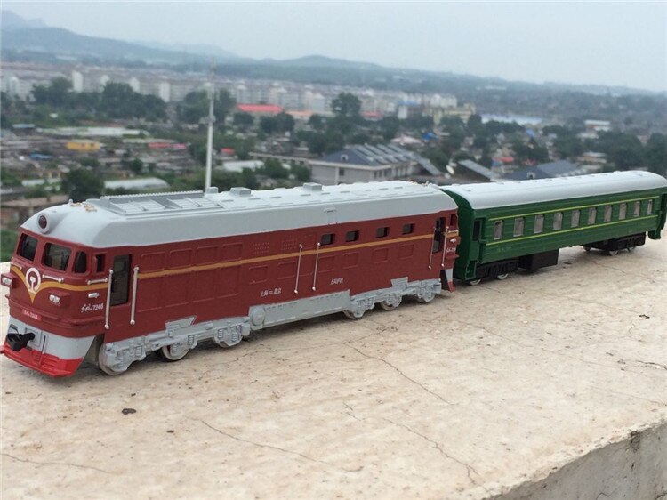 High simulation train model.1:87 scale alloy pull back Double train, passenger compartment,metal toy cars: 6