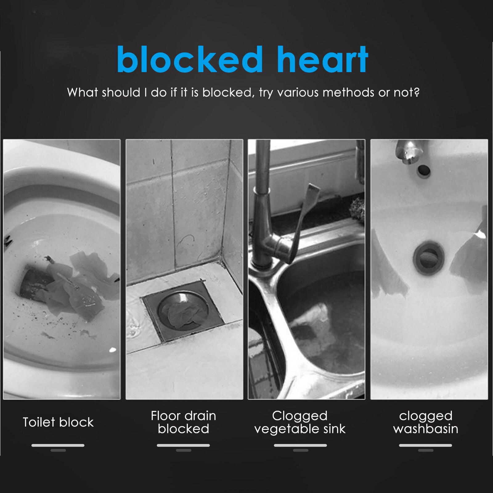 Sewer Dredge Clogged Toilet Plungers Drain Blaster High Pressure Cleaner Air Drain Cleaner Manual Pneumatic Dredge Tools