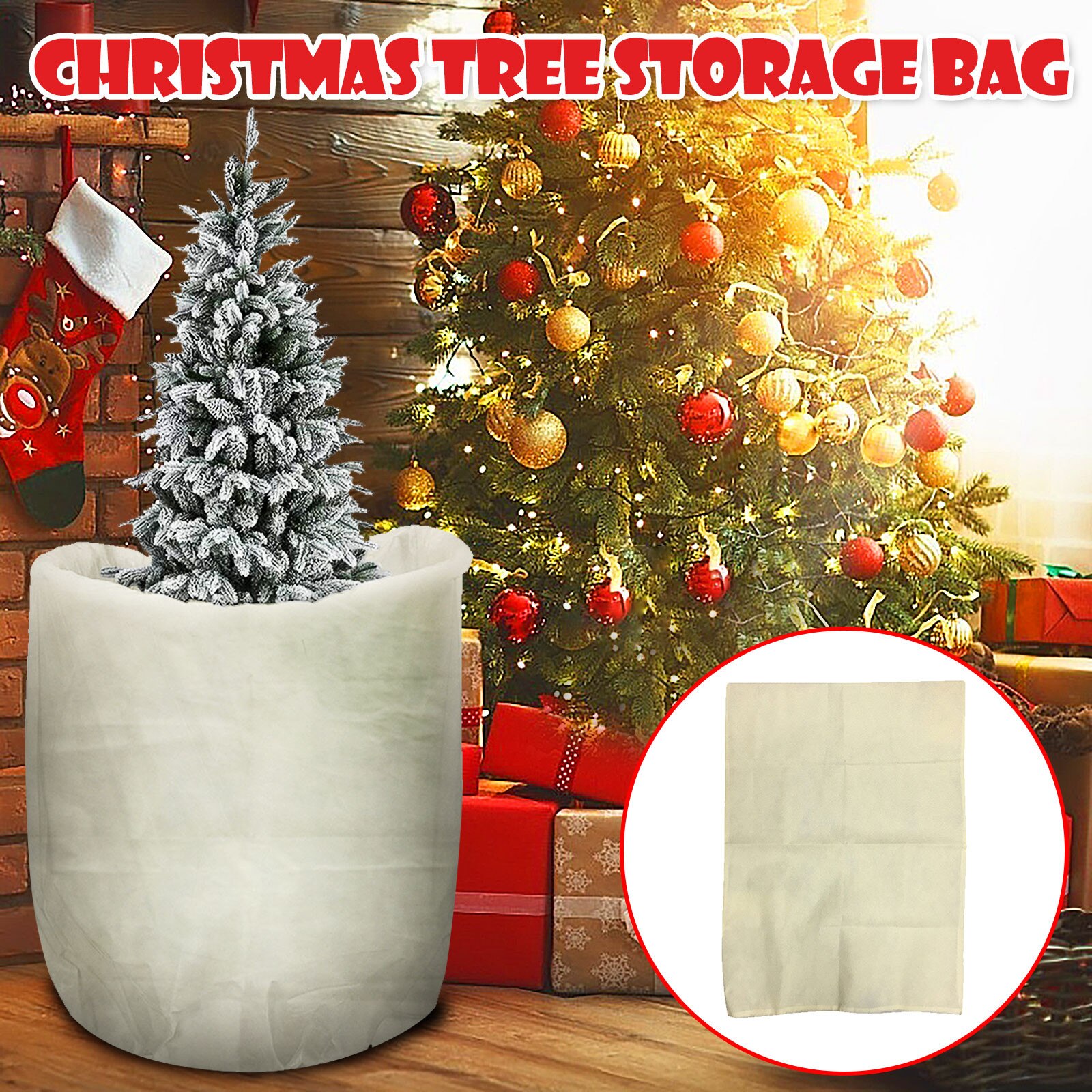 Christmas Tree Disassembly Storage Bag Recyclable Plastic Bags For Large Wrapping Paper Holder Heavy Duty Storage Bag