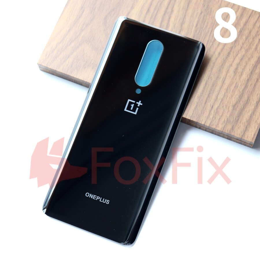 Zurück Glas Für Oneplus 8 Profi Zurück Batterie Abdeckung Hinten Gehäbenutzen Tür fallen klar Tafel Ersatz Für Oneplus 8 Batterie abdeckung: 8-Schwarz