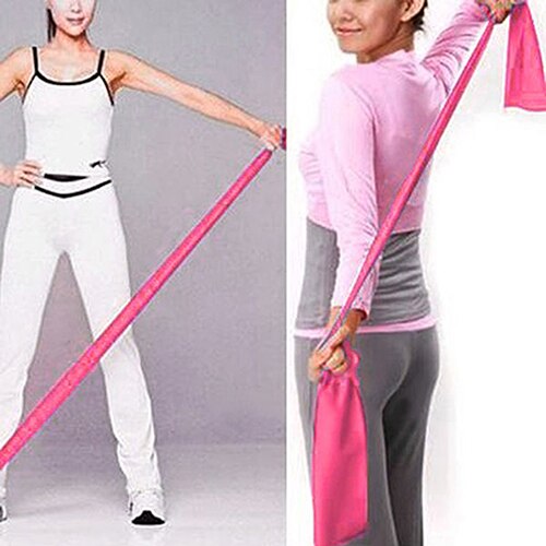 1Pc 1.5M Weerstand Band Yoga Spanband Elastische Rubber Pull Up Band Voor Fitness Training Pilates Resistance Band willekeurige