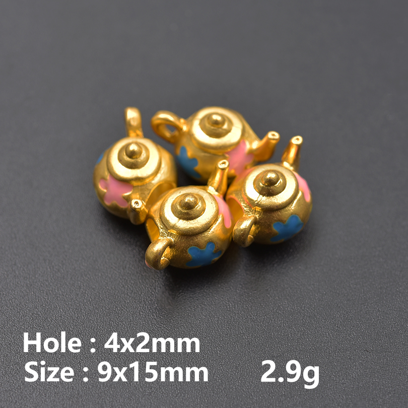 13pcs/Lot Mix Dessert Cake Ice Cream 3D Gold Color Enamel Charms For Jewelry Making Supplies Candy DIY Cute Pendant Accessories: Titanium Plated