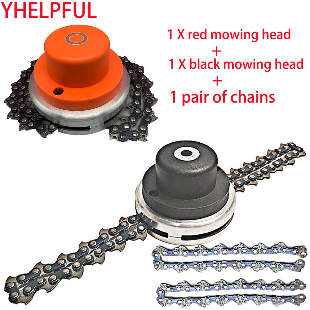 Trimmer head coil chain brush cutter garden grass trimmer head chain mower: Thread type5