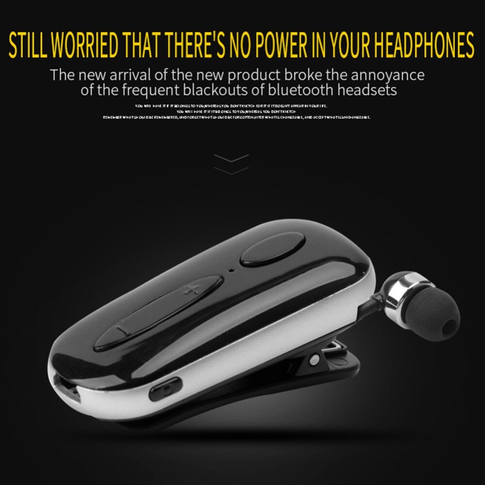 eCos Stereo Wireless Bluetooth Headset Calls Remind Vibration Wear Clip Driver Auriculares Earphone For Phone