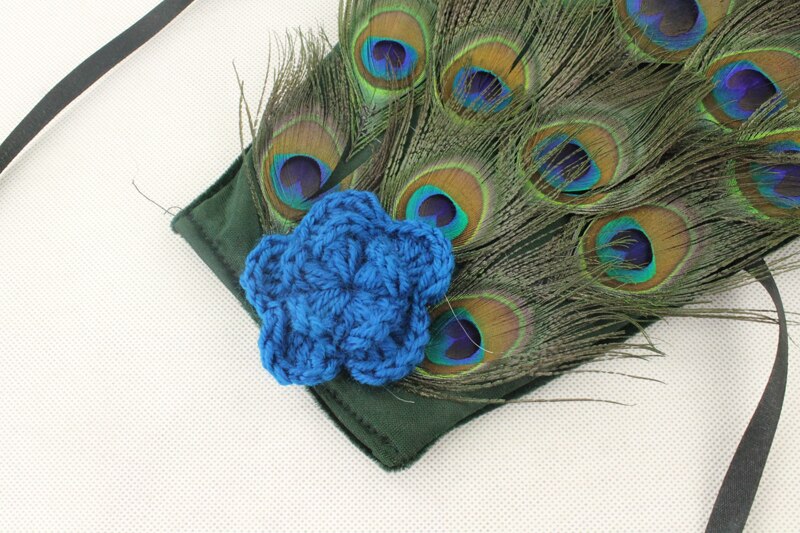 Peacock Costume Studio Newborn Photography Props Gorro lnfantil Animal Fotografia Cute Peacock Baby Clothing Set Photo Props