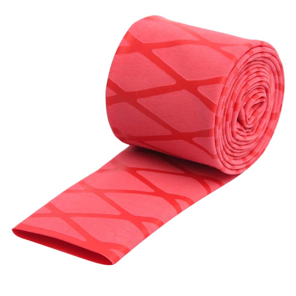 Shrink Non-Slip Silicone Rubber Fishing Rod Protective Grip Tube Fishing Rod Racket Sleeving Handle Heat Shrink Wrap Tube: Red 1x0.2cm