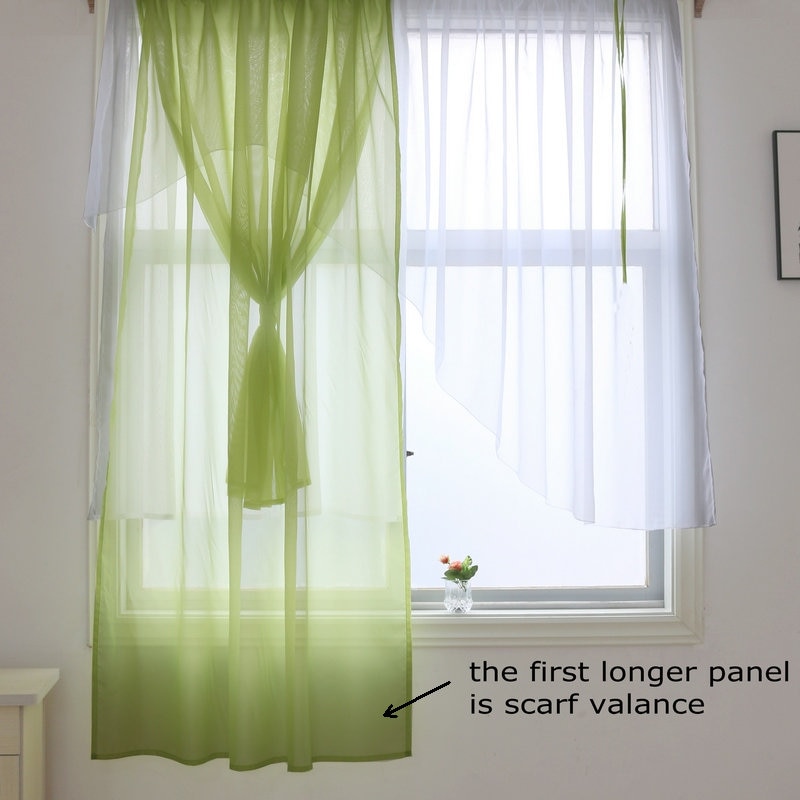 Europe Valance Style Luxury Voile Living Room Curtains Kitchen Bedroom Window Treatments Curtain