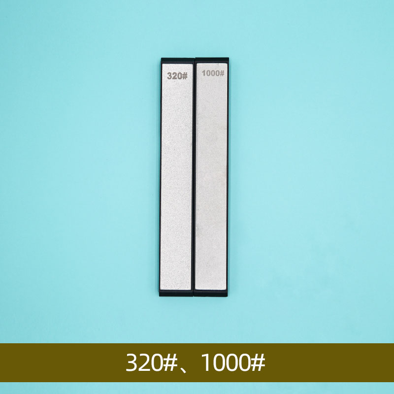 Double-sided knife sharpener sharpening stone fixed grinding stone diamond whetstone oil stone honing stones: 320 1000 grit